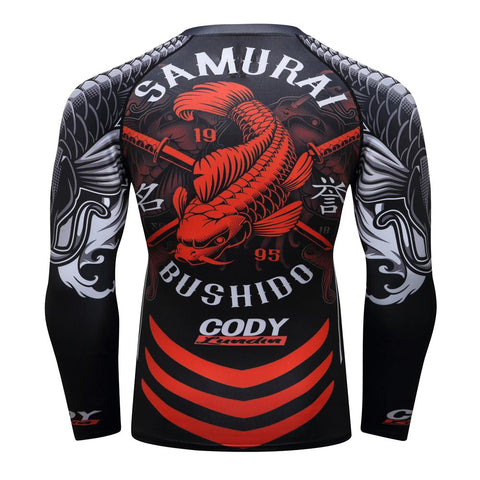 Samurai Bushido Rash Guard Jersey in a Variety of Designs