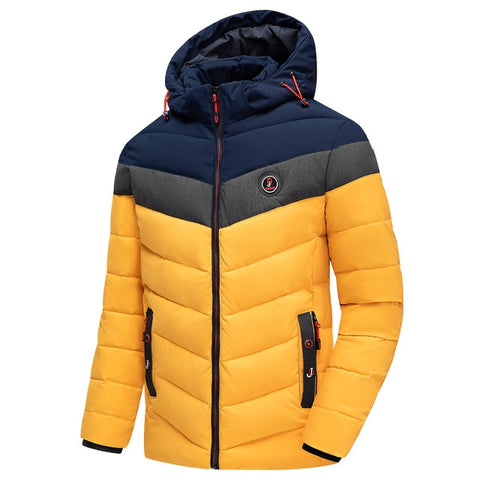 Two-Tone Thick Winter Waterproof Puffer Coat