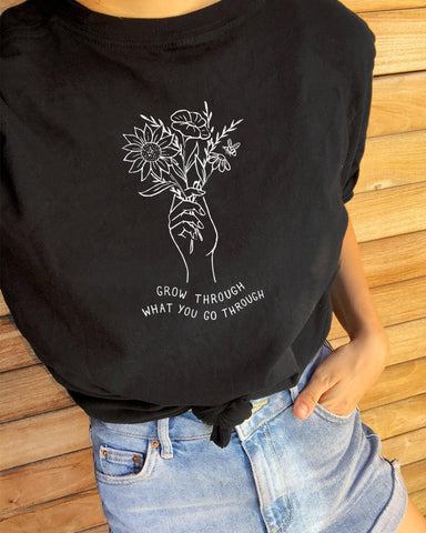 Women's Grow Through What You Go Through Vintage T-Shirt