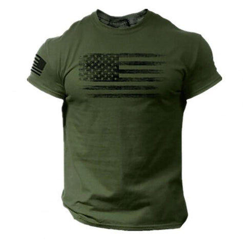 Men’s Military Stars and Stripes T-Shirt