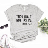 Women's 'Thou Shalt Not Try Me' T-Shirt