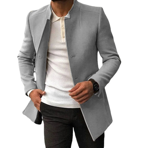Mens overcoat 2025 slim fit