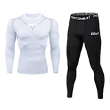 Unique Black Compression / Rash guard 2-Piece Set