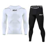 Unique Black Compression / Rash guard 2-Piece Set