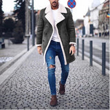 Winter Men's Faux Fur Thick Collar Coat